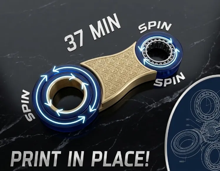 Fidget Ring - Đồ chơi xoay tay in 3D tiện lợi - Image 1