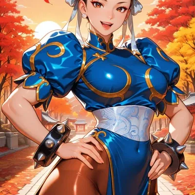 Mô hình 3D Chun-Li (Street Fighter) phong cách anime cá tính