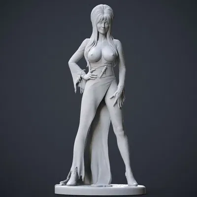 Mô hình 3D Elvira - Nữ chúa bóng đêm quyến rũ cho máy in 3D