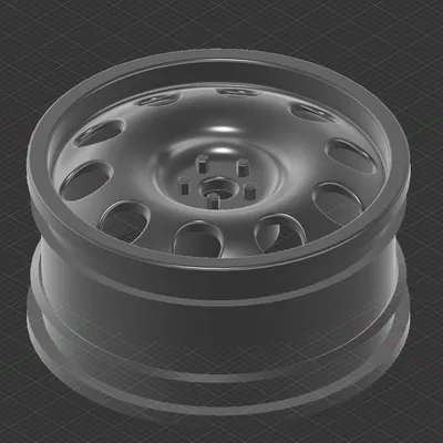 Mâm xe thép 1/10 (Steel Rim) tỉ lệ chuẩn cho xe mô hình RC