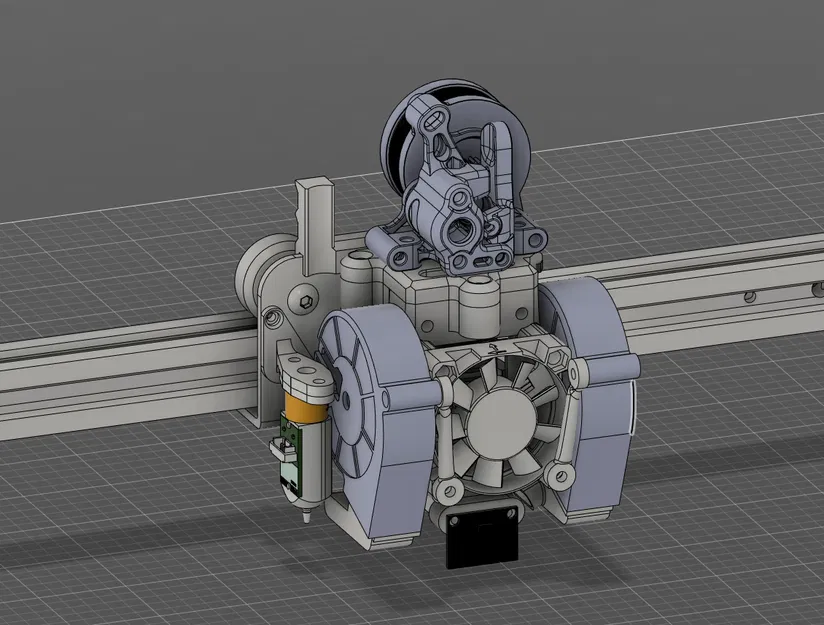 Toolhead Ender 3 v2 cho Sherpa mini/micro, dual 5015, Volcano và ADXL345 - Image 2