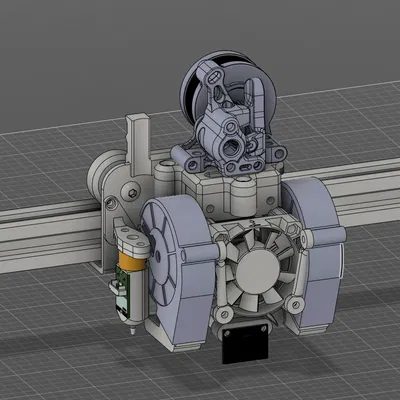 Toolhead Ender 3 v2 cho Sherpa mini/micro, dual 5015, Volcano và ADXL345