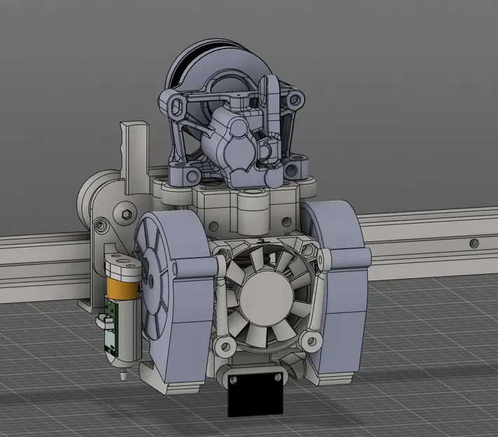 Toolhead Ender 3 v2 cho Sherpa mini/micro, dual 5015, Volcano và ADXL345 - Image 3