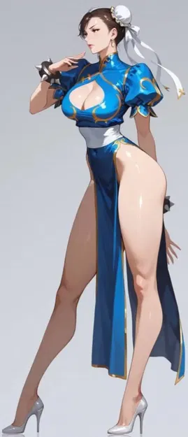 Mô hình 3D nhân vật Chun-Li: Thiết kế ấn tượng từ AI - Image 2