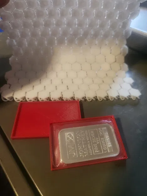 Hộp Đựng Thỏi Bạc 1 OZ (1 OZ Silver Bar Box) In 3D Đẹp Mắt - Image 1