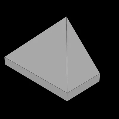 Mô hình gạch dốc 45 độ tương thích Lego in 3D