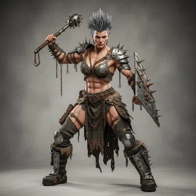 Mô hình nữ chiến binh Mad Max Warrior 4 chi tiết cao