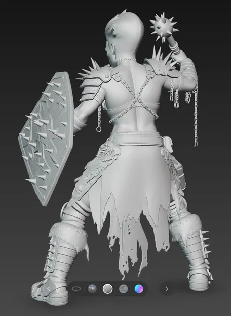 Mô hình nữ chiến binh Mad Max Warrior 4 chi tiết cao - Image 2