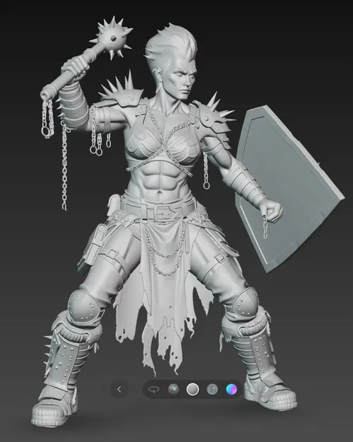 Mô hình nữ chiến binh Mad Max Warrior 4 chi tiết cao - Image 3