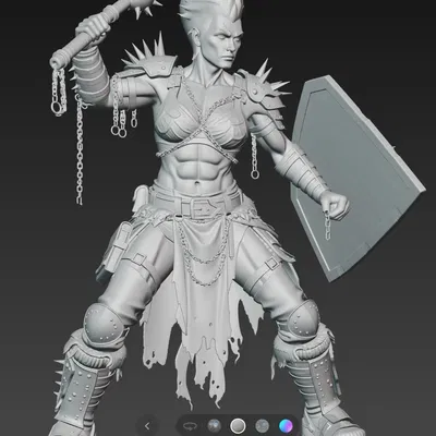 Mô hình nữ chiến binh Mad Max Warrior 4 chi tiết cao