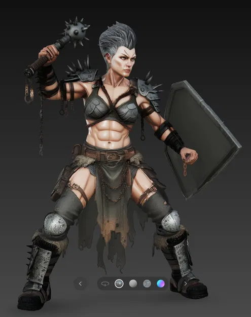 Mô hình nữ chiến binh Mad Max Warrior 4 chi tiết cao - Image 5