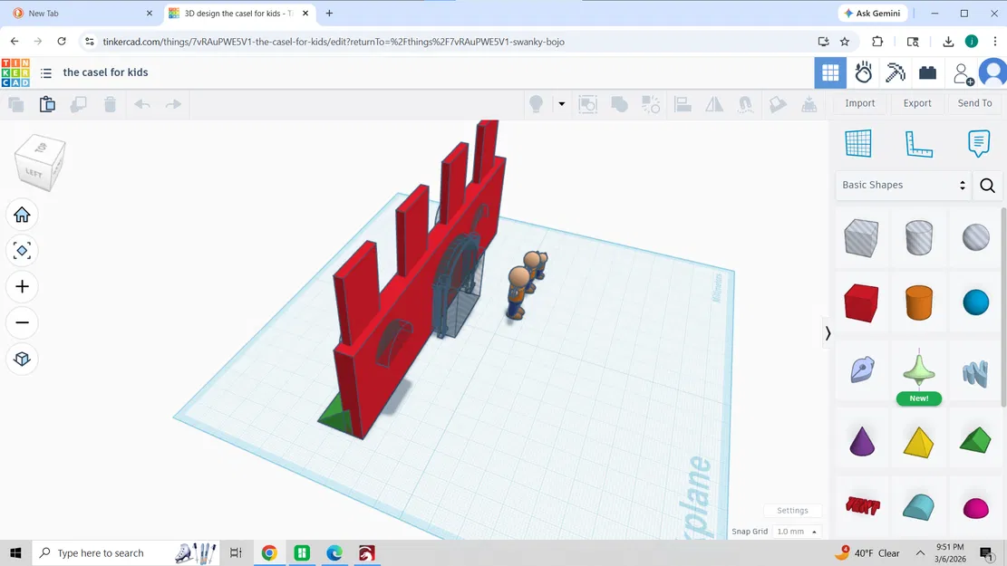 Mô hình lâu đài mini cho bé (Casel for kids) - Thiết kế 3D sáng tạo - Image 2