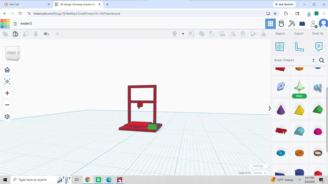 Mô hình trang trí máy in 3D Ender 3 nhỏ gọn, đẹp mắt - Image 1