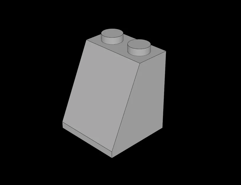 Mô hình gạch dốc (Slope Brick) tương thích Lego 2x2x2 in 3D - Image 1