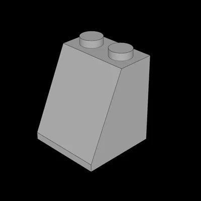 Mô hình gạch dốc (Slope Brick) tương thích Lego 2x2x2 in 3D