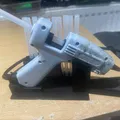 Đế giữ súng bắn keo có khay hứng và ngăn đựng keo nến - Phụ kiện workshop STL - Thumbnail 1