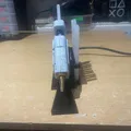 Đế giữ súng bắn keo có khay hứng và ngăn đựng keo nến - Phụ kiện workshop STL - Thumbnail 2