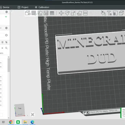 Mô hình trang trí Minecraft Dud 3D - Bảng tên độc đáo cho game thủ