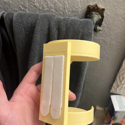 Ống Cắm Cọ Trang Điểm Gắn Tường Có Khay Đựng Mút