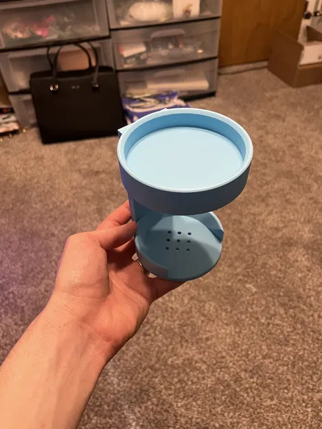 Ống Cắm Cọ Trang Điểm Gắn Tường Có Khay Đựng Mút - Image 5