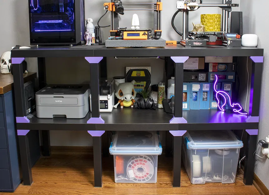 Kệ Đựng Đồ Từ Bàn Ikea Lack - Image 3