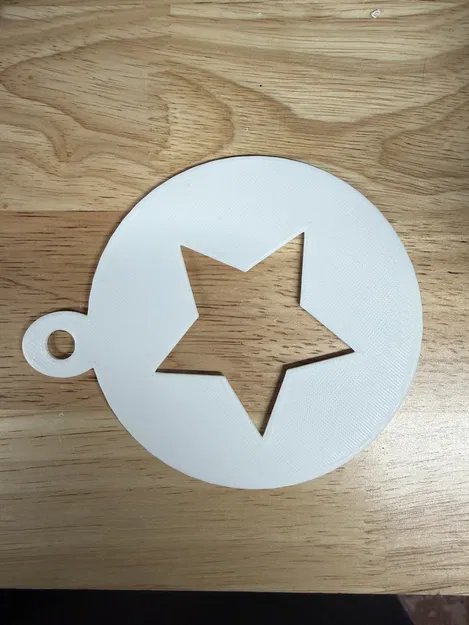 Khuôn tạo hình latte art ngôi sao (Star Latte Stencil) - In 3D cực nhanh - Image 1