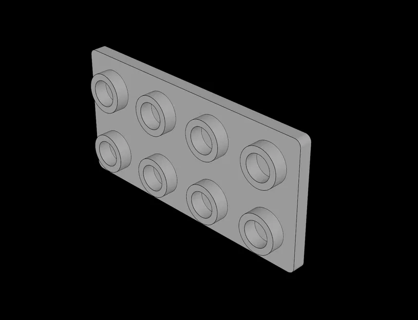 Mô hình miếng ghép 2x4 tương thích LEGO cho in 3D - Image 1