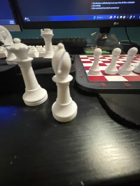 Bộ Quân Cờ Vua In 3D (Chess Pieces) - Thiết kế không cần hỗ trợ - Image 6