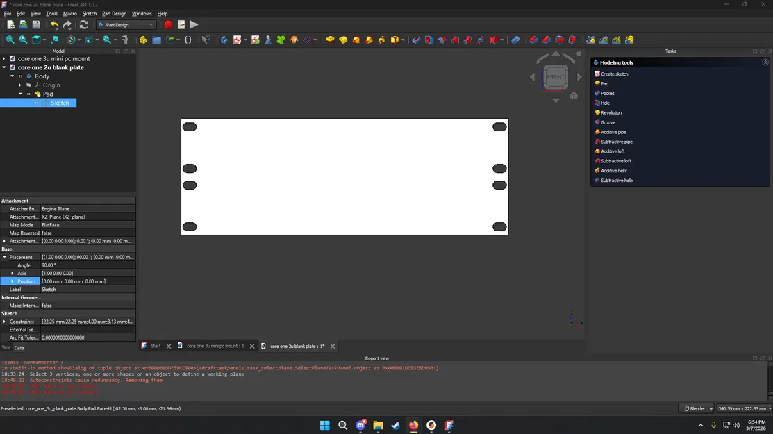 Tấm chắn 2U cho tủ Rack mini 10 inch (Blank Reference Plate) - Image 1
