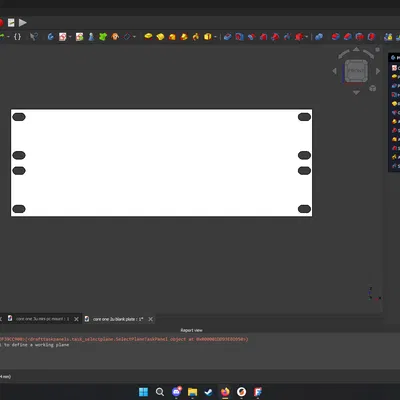 Tấm chắn 2U cho tủ Rack mini 10 inch (Blank Reference Plate)