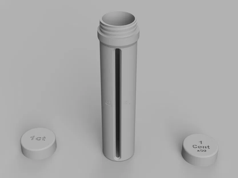 Bộ ống đựng tiền xu Euro kèm nắp vặn tái sử dụng - Image 6