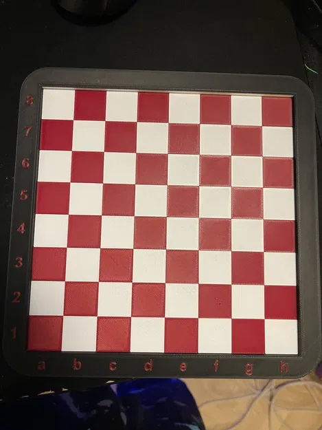 Bàn cờ vua in 3D tiêu chuẩn có tọa độ - Chess Board - Image 2