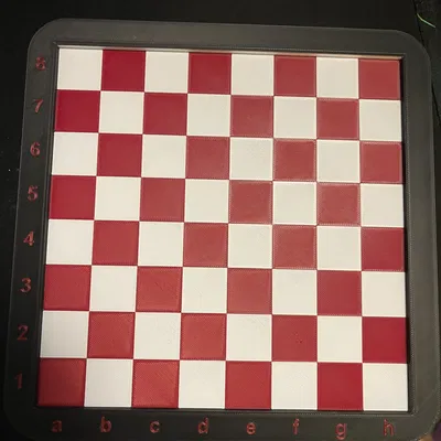 Bàn cờ vua in 3D tiêu chuẩn có tọa độ - Chess Board