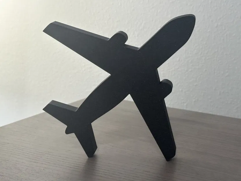 Mô hình điêu khắc máy bay 3D tối giản trang trí bàn làm việc - Image 1