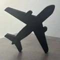 Mô hình điêu khắc máy bay 3D tối giản trang trí bàn làm việc - Thumbnail 1