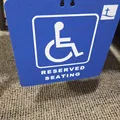 Biển báo ghế ngồi ưu tiên 3D cho người khuyết tật tiện lợi - Thumbnail 1