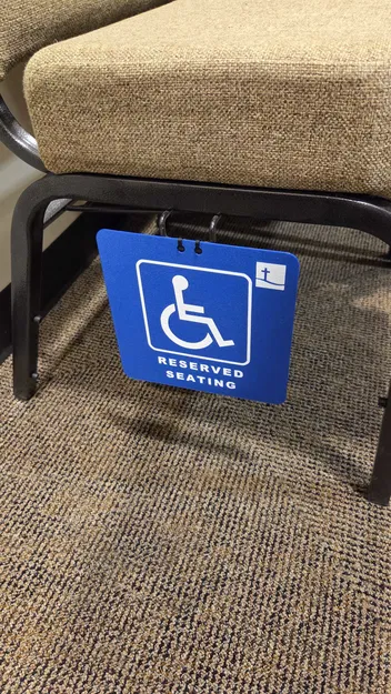 Biển báo ghế ngồi ưu tiên 3D cho người khuyết tật tiện lợi - Image 2