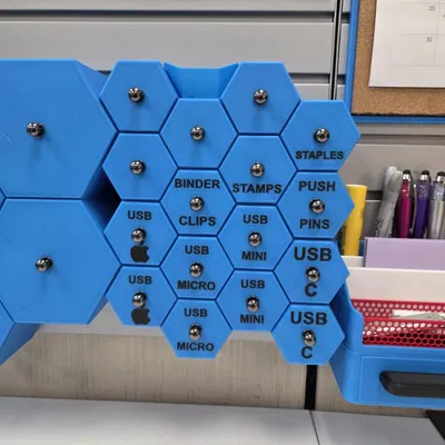 Ngăn kéo lưu trữ hình lục giác cho bảng SlatWall