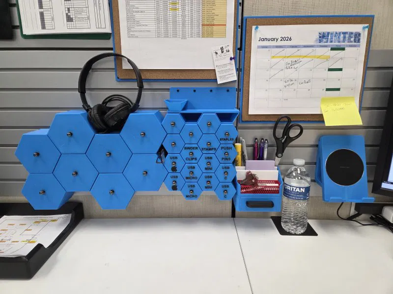 Ngăn kéo lưu trữ hình lục giác cho bảng SlatWall - Image 8