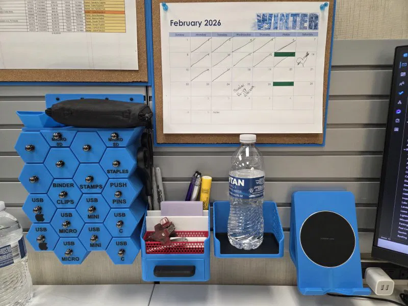 Ngăn kéo lưu trữ hình lục giác cho bảng SlatWall - Image 10