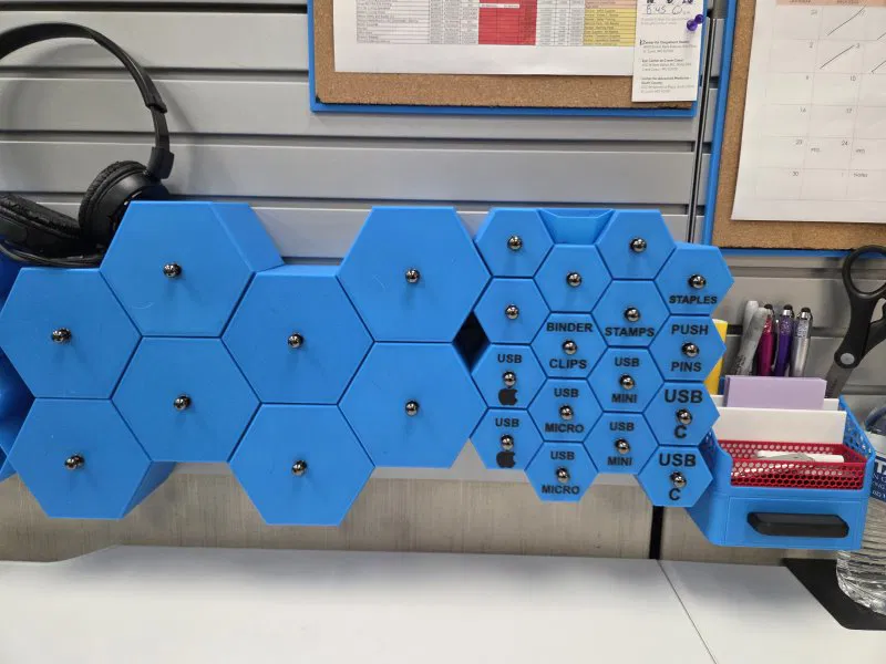 Ngăn kéo lưu trữ hình lục giác cho bảng SlatWall - Image 12