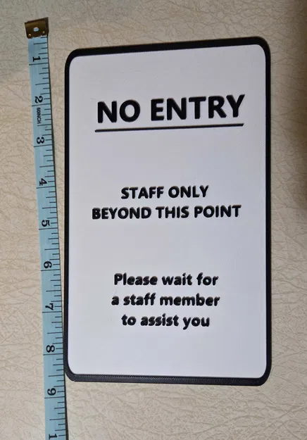 Bảng thông báo No Entry 3D: Giải pháp phân chia văn phòng hiệu quả - Image 1