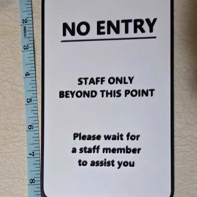 Bảng thông báo No Entry 3D: Giải pháp phân chia văn phòng hiệu quả