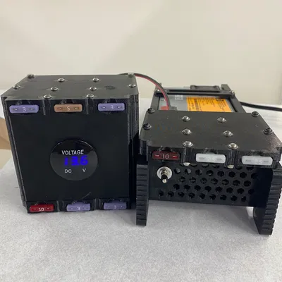 Hộp phân phối nguồn Power Pole kèm Vôn kế - 5 mạch đầu ra