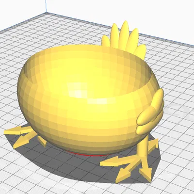 Chậu cây hình chú gà mập (Fat chicken pot) độc đáo cho người yêu cây