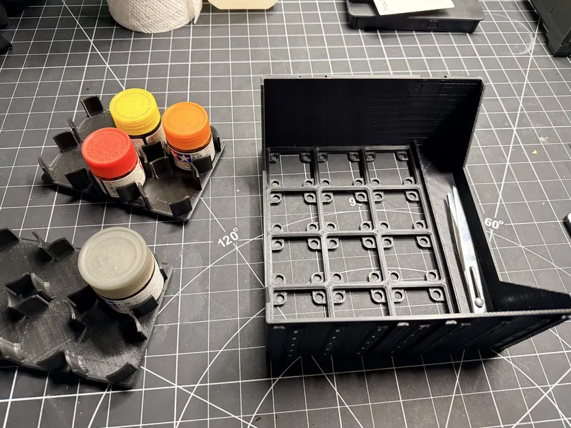 Khay lưu trữ Gridfinity 185mm cho hệ thống Gen2 (Tối ưu góc làm việc) - Image 1