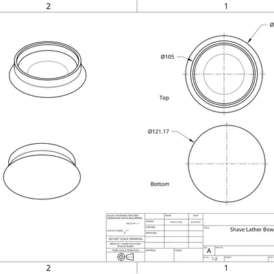 Bát tạo bọt cạo râu truyền thống
