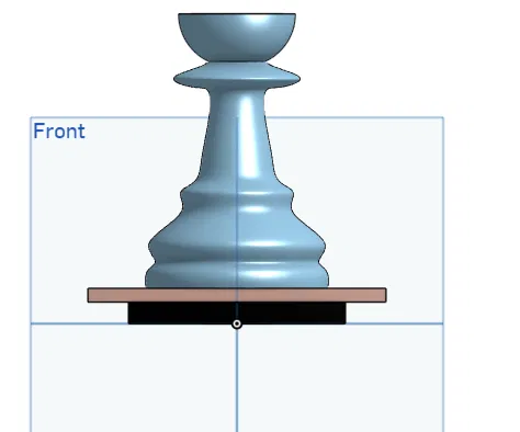 Đế đèn trang trí hình quân Tốt cờ vua in 3D độc đáo - Image 1