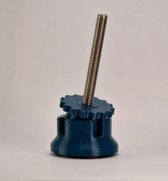 Chân Tăng Chỉnh Chịu Lực - Vòng Chống Trượt TPU | M8 | Khớp Cầu ±15° | Dành Cho Máy & Bàn - Image 2