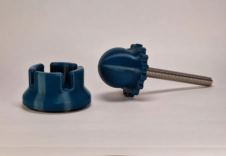 Chân Tăng Chỉnh Chịu Lực - Vòng Chống Trượt TPU | M8 | Khớp Cầu ±15° | Dành Cho Máy & Bàn - Image 4